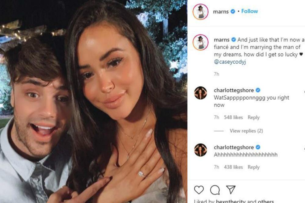Marnie Simpson and Casey Johnson are engaged (c) Instagram/Marnie Simpson