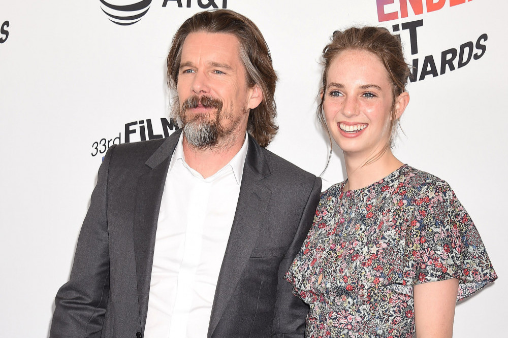Ethan Hawke made it to Toronto to premiere his new film Wildcat which stars his daughter Maya
