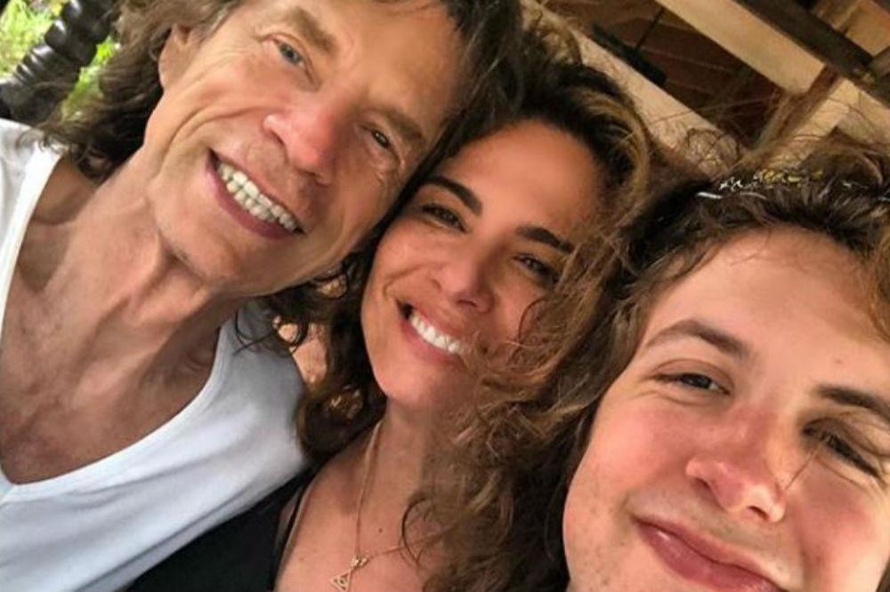 Mick Jagger, Luciana Gimenez Morad and Lucas Jagger [Instagram]