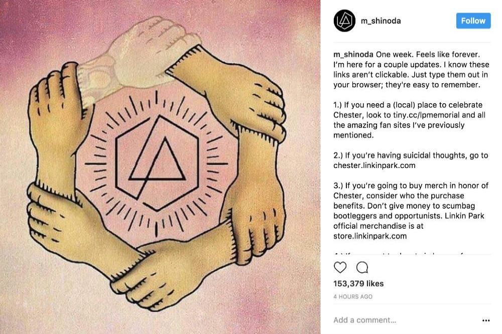 Mike Shinoda's Instagram (c) post