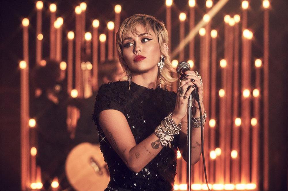 Miley Cyrus performing for BBC Live Lounge Month