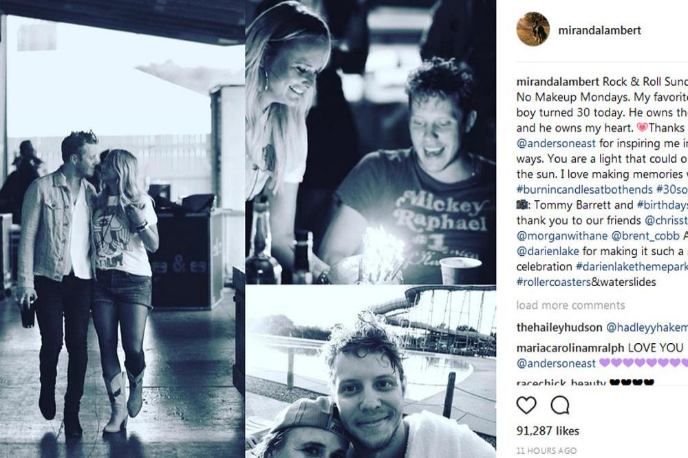 Miranda Lambert with Anderson East (c) Instagram