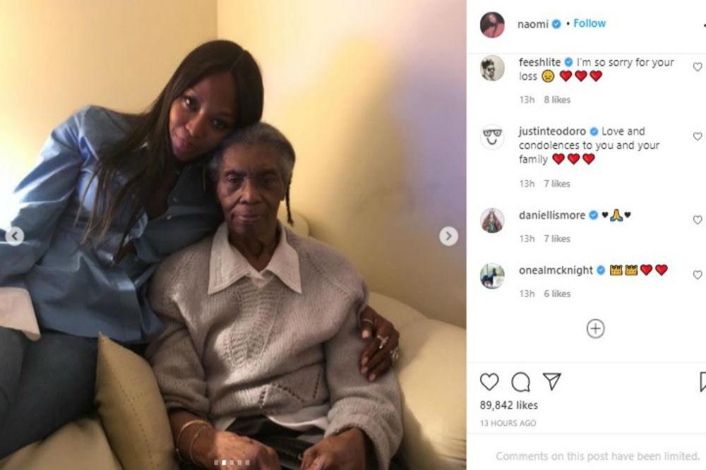 Naomi Campbell and her grandmother (c) Instagram