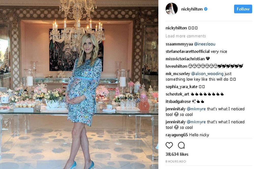Nicky Hilton Rothschild at her baby shower (c) Instagram