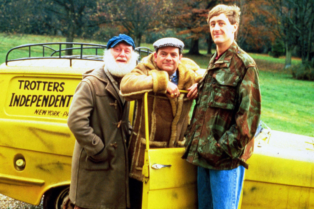 Nicholas Lyndhurst (right) with Buster Merryfield (left) and Sir David Jason (centre)