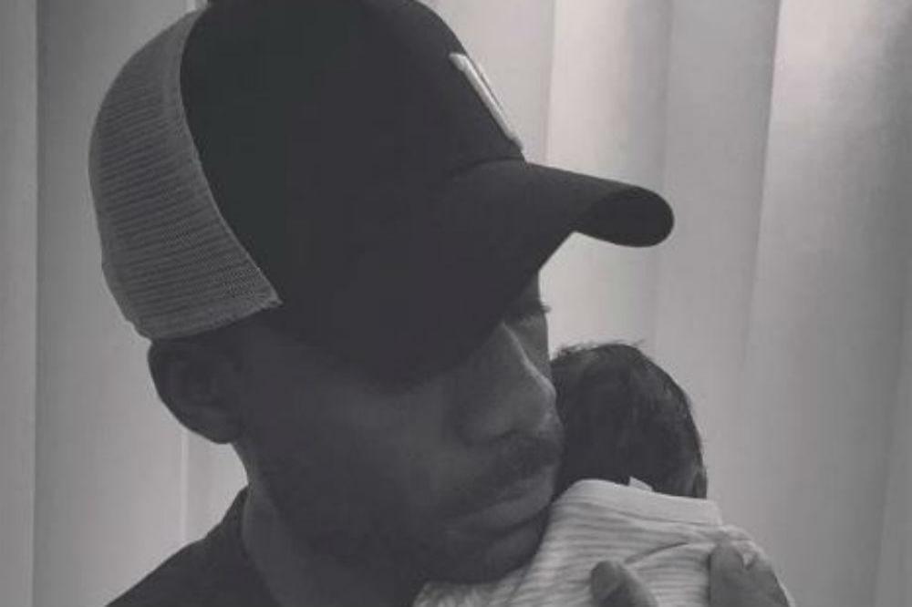 Ore Oduba with his new baby son (c) Instagram