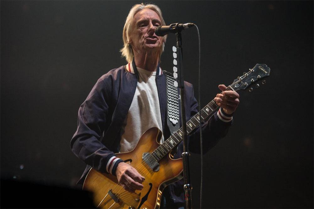 Paul Weller performing at The O2