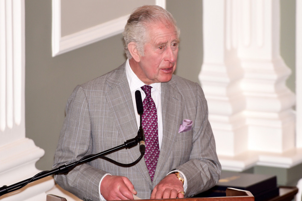 Prince Charles delivers a speech in Waterford