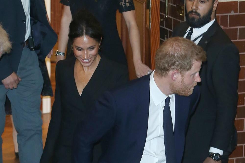 Prince Harry and the Duchess of Sussex at the Hamilton musical 
