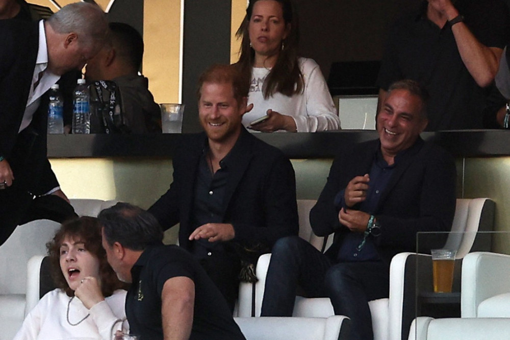 Prince Harry attended a football match in Los Angeles