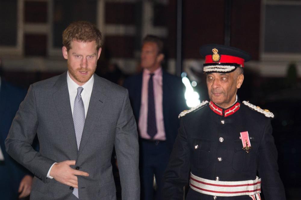 Prince Harry attends the London Fire Brigade's Carol Service