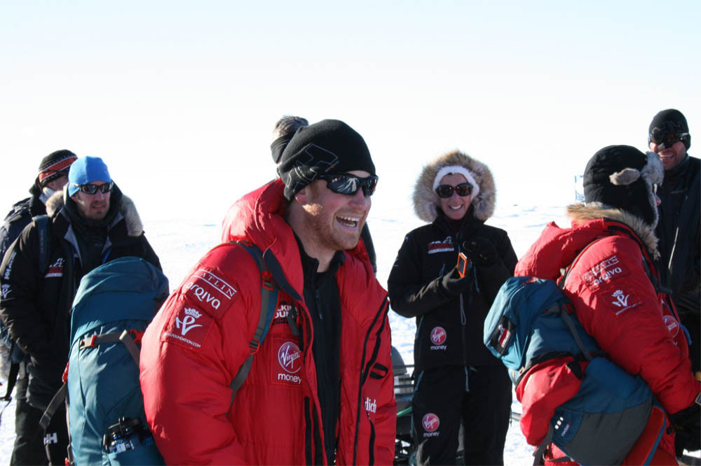 Prince Harry during a South Pole trek in 2013