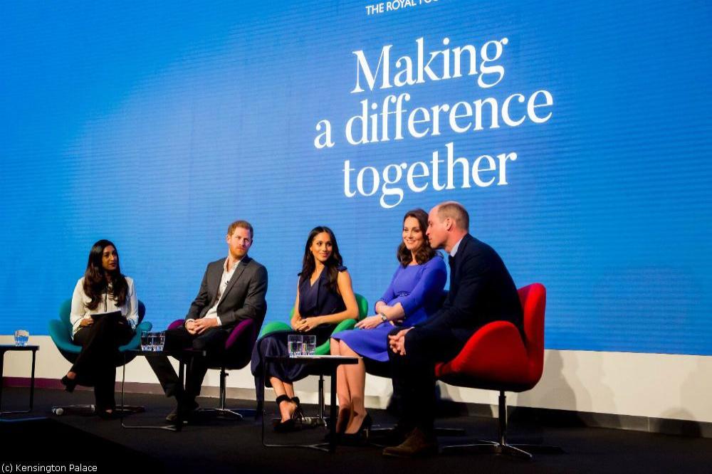 Prince Harry, Meghan Markle, Duchess Catherine and Prince William (c) Kensington Palace/Twitter