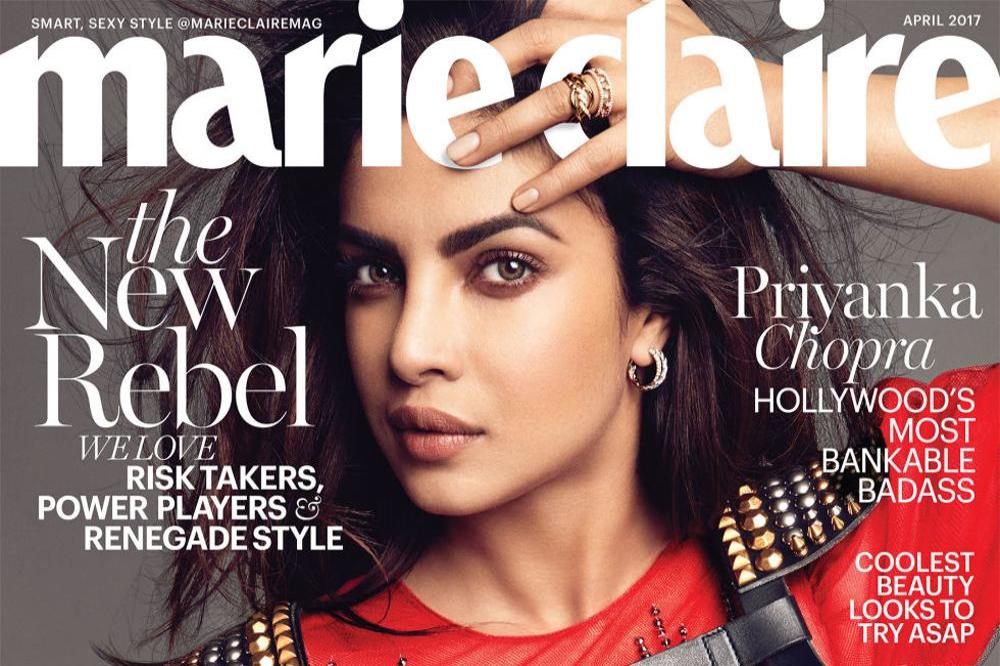 Priyanka Chopra on the cover of Marie Claire magazine
