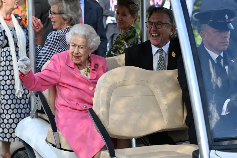 Queen Elizabeth used her buggy at the Chelsea Flower Show