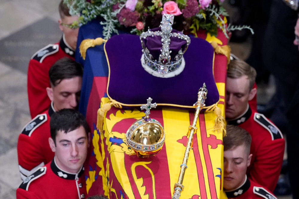 Queen Elizabeth's coffin has been seen in public for the final time