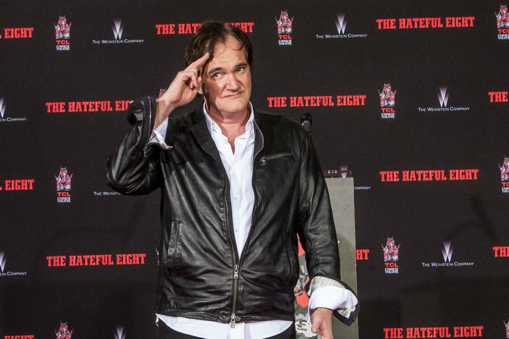 Quentin Tarantino outside Grauman's Chinese Theatre