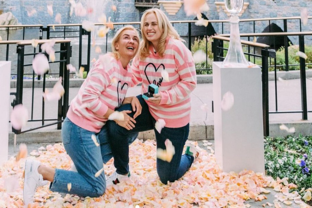Rebel Wilson is engaged to her girlfriend Ramona Agruma after proposing to her at Disneyland with a huge diamond ring