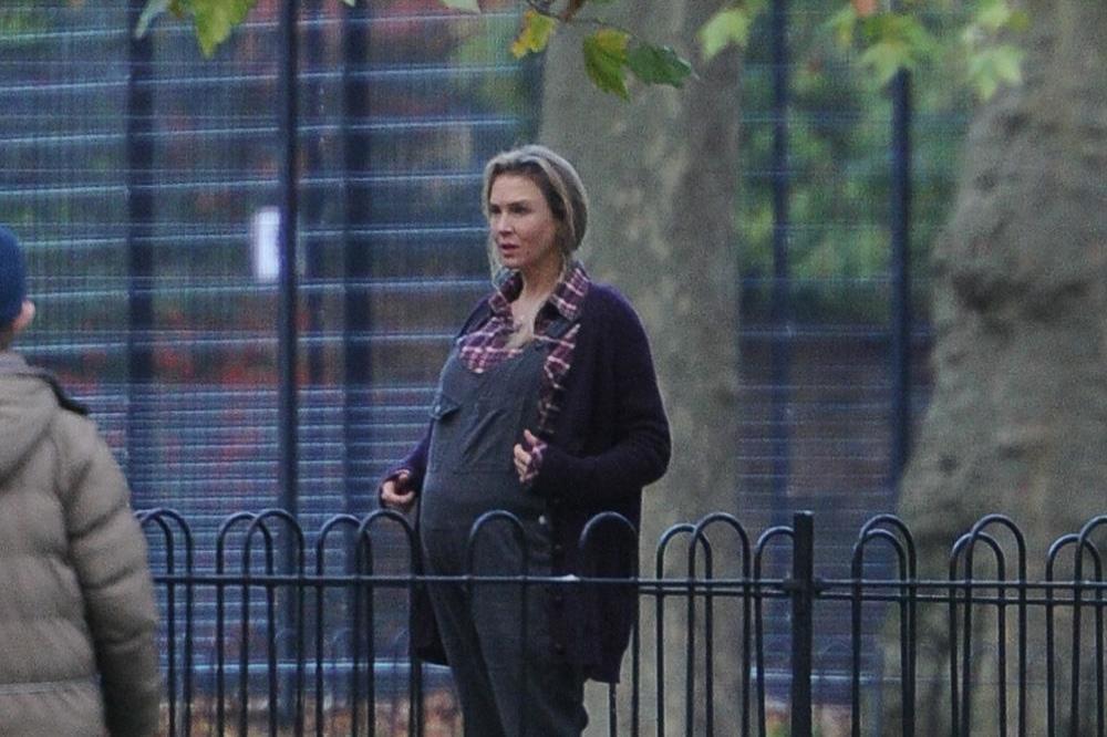 Renee Zellweger on the set of the new movie