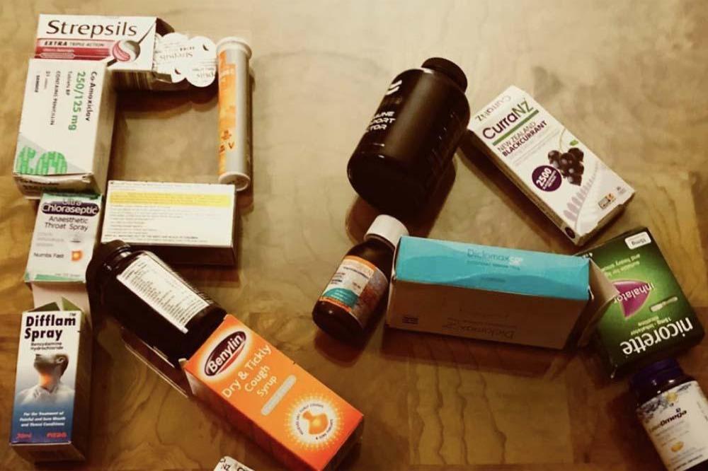Richard Ashcroft's medicines (c) Instagram 