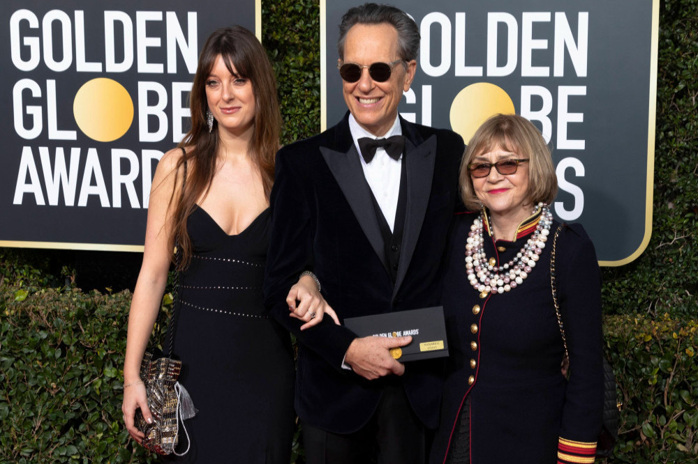 Richard E Grant with his late wife and their daughter