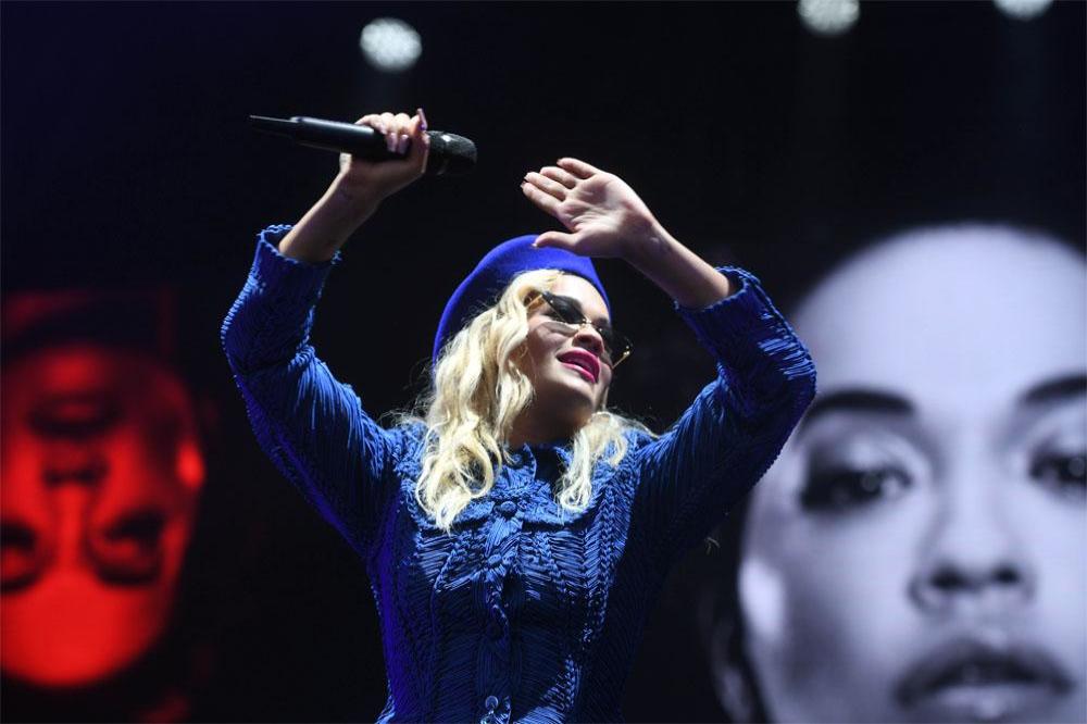 Rita Ora performing at Ascot