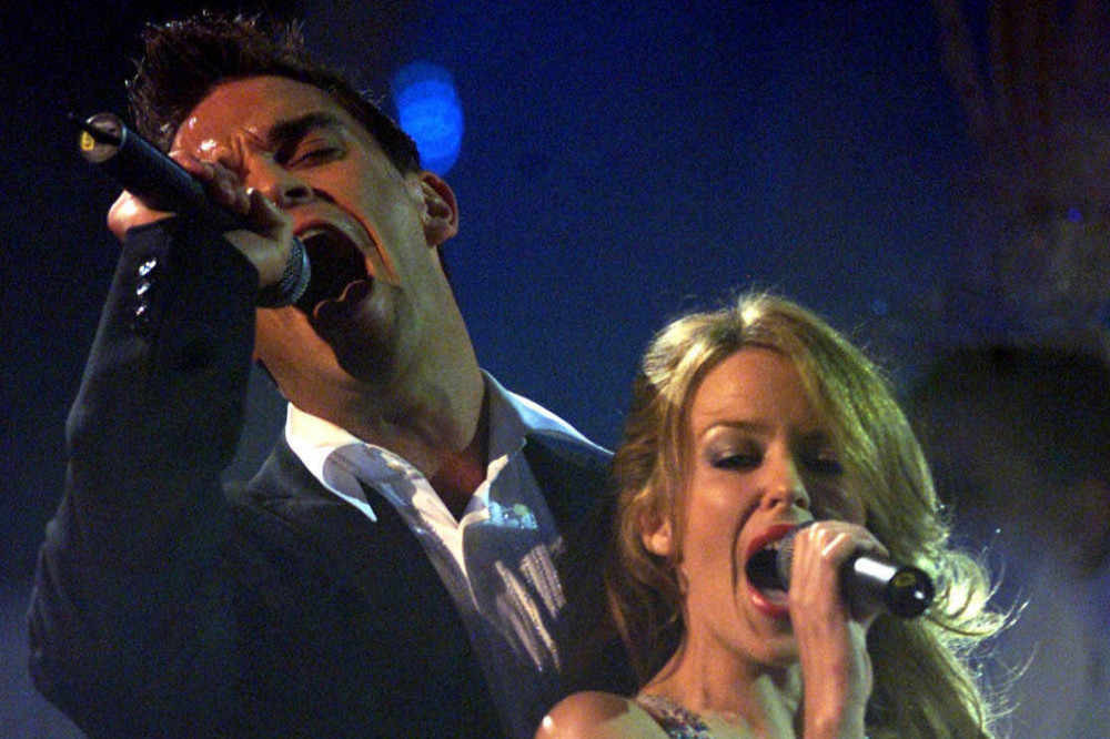 Robbie Williams and Kylie Minogue in 2000