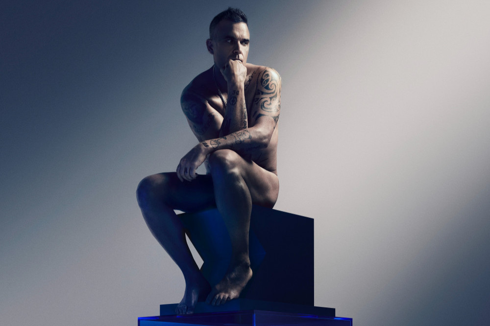 Robbie Williams poses nude on the cover of his upcoming album, 'XXV'