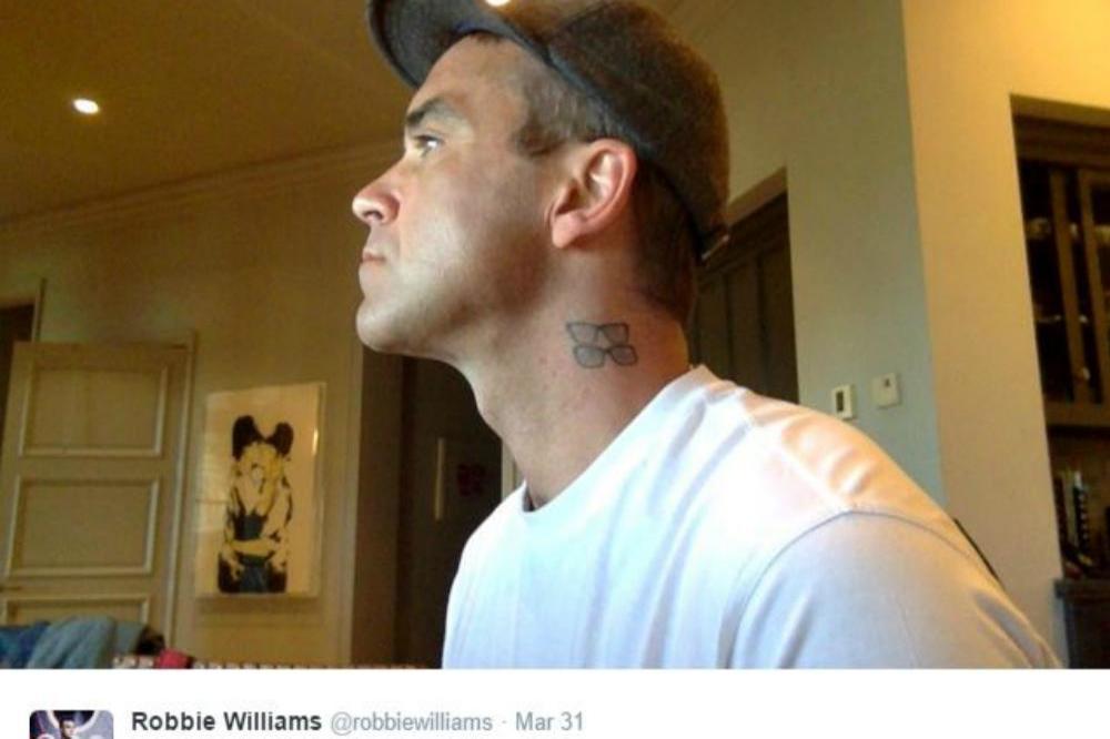 Robbie Williams' tattoo (c) Twitter/ Robbie Williams