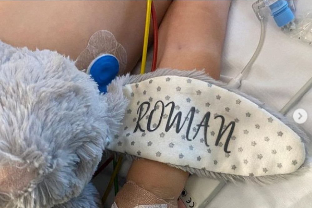 Roman in hospital (c) Instagram