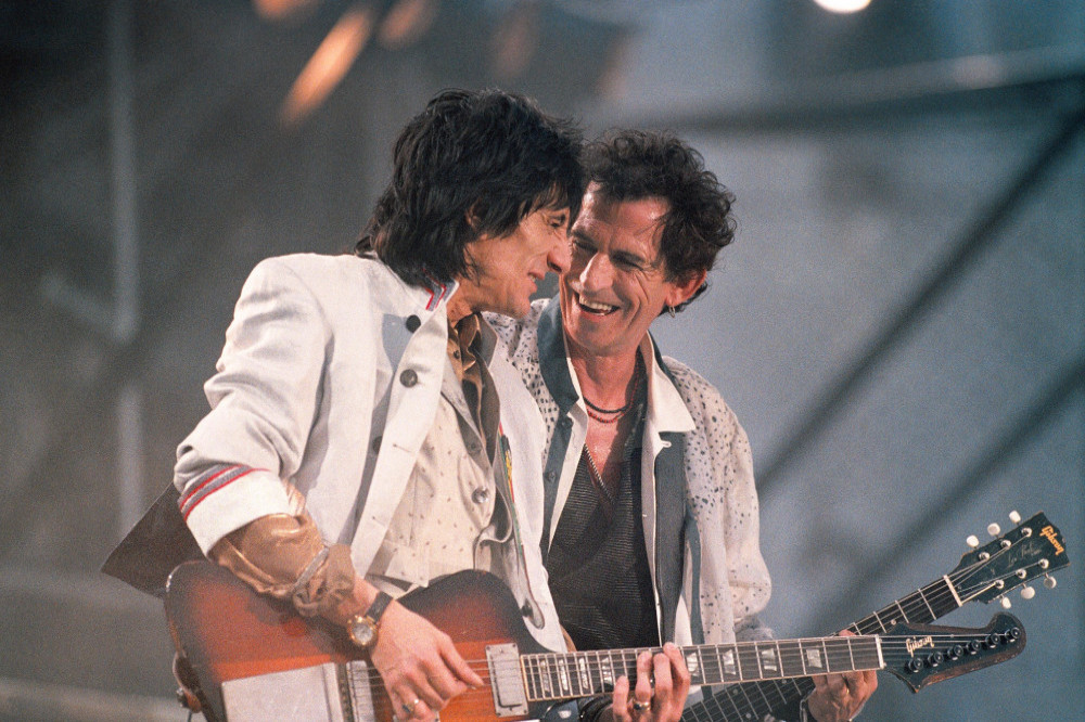 Ronnie Wood and Keith Richards in 1995