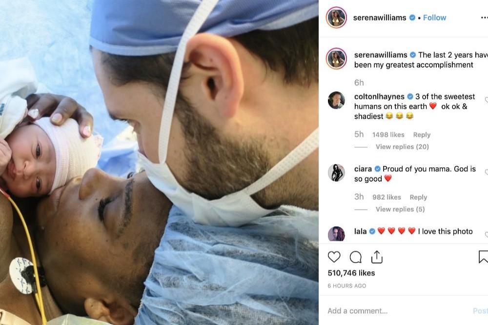 Serena Williams' Instagram (c) post