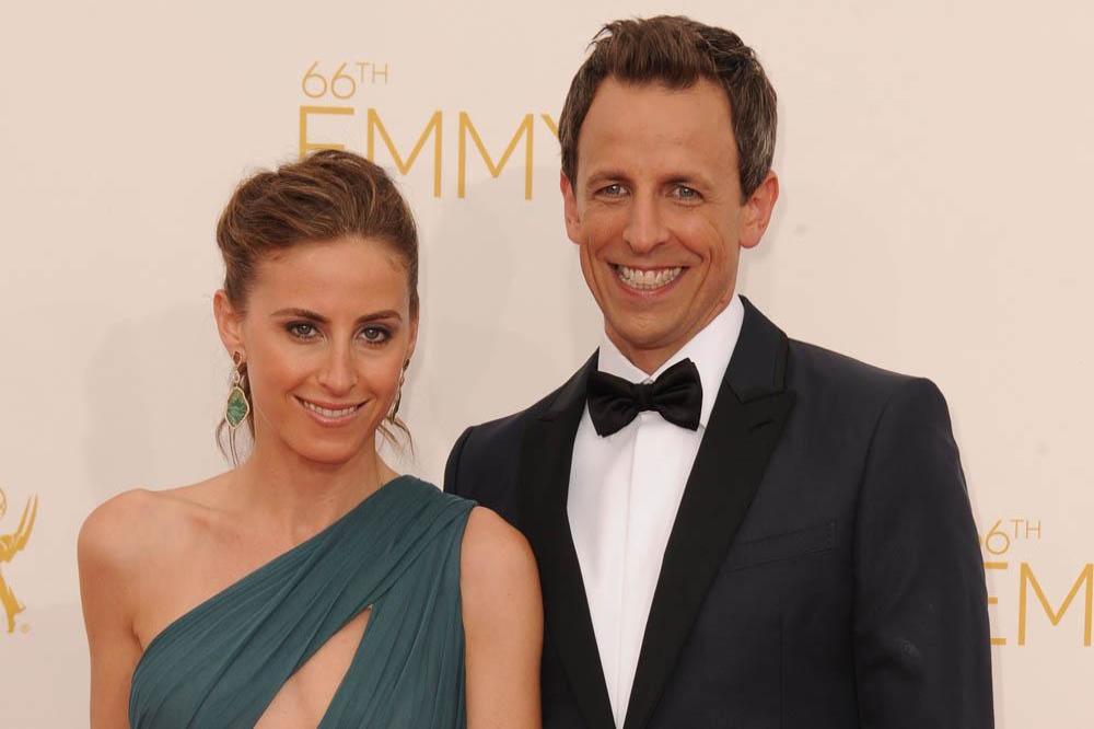 Seth Meyers and Alexi Ashe 