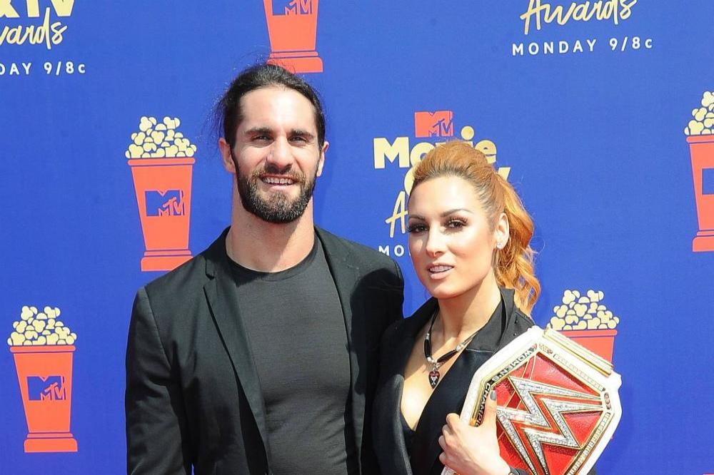 Seth Rollins and Becky Lynch 