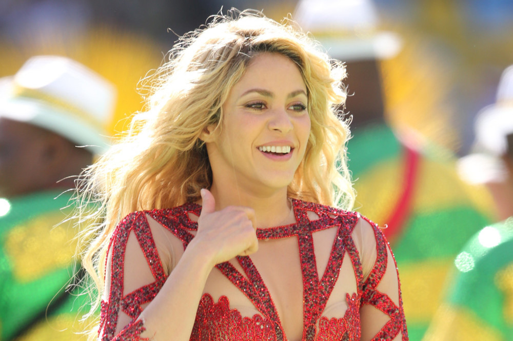 Shakira performing in 2014