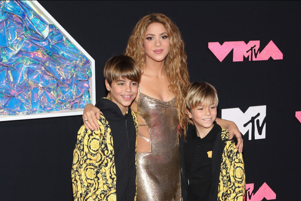 Shakira took her sons along to the MTV Video Music Awards