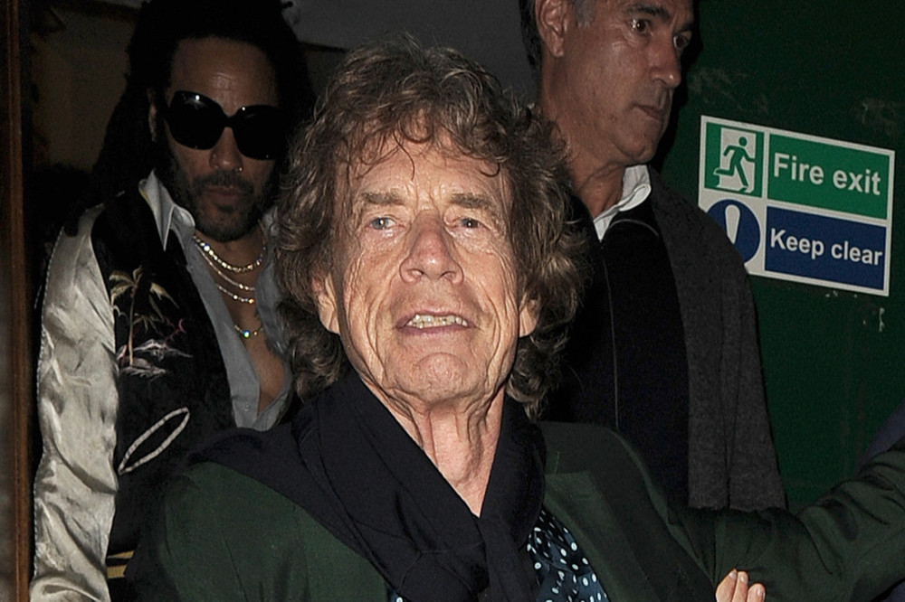 Sir Mick Jagger at his birthday party