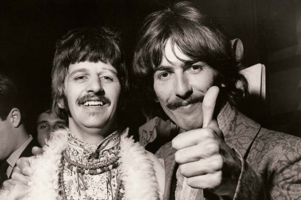 Sir Ringo Starr and George Harrison in 1967