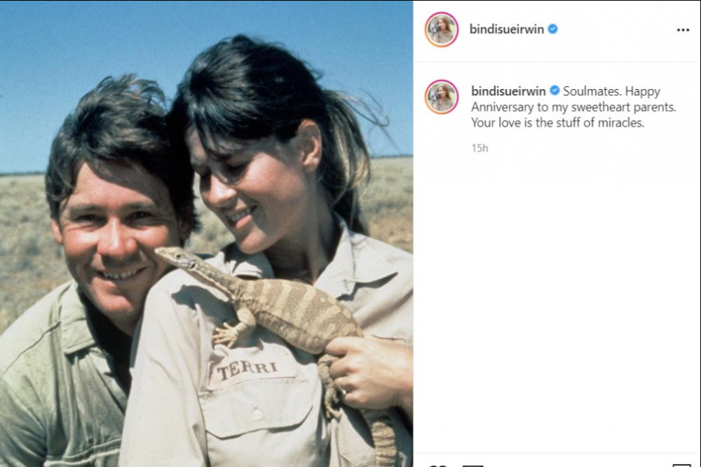 Steve and Terri Irwin via Bindi Irwin's Instagram (c)