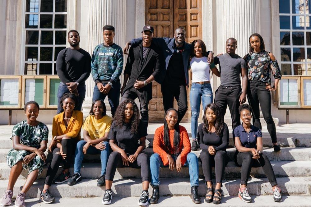 Stormzy and students at University of Cambridge