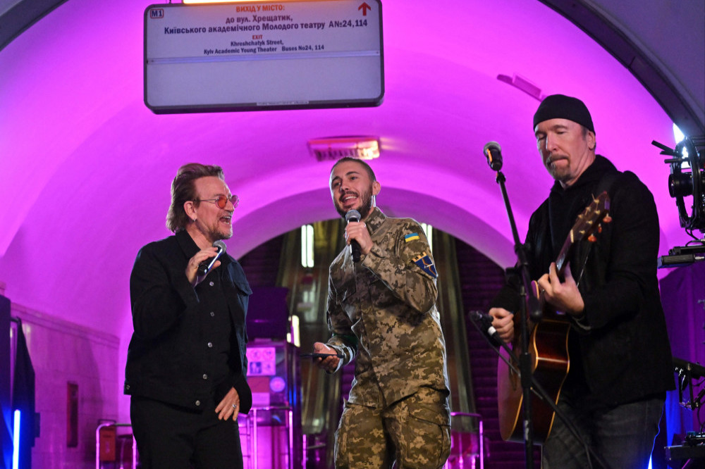 Taras Topolia says playing with Bono sent a powerful message for Ukraine