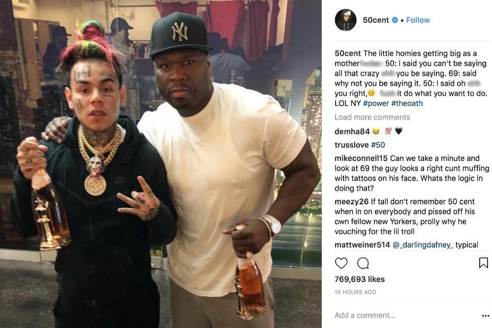 Tekashi69 and 50 Cent via Instagram