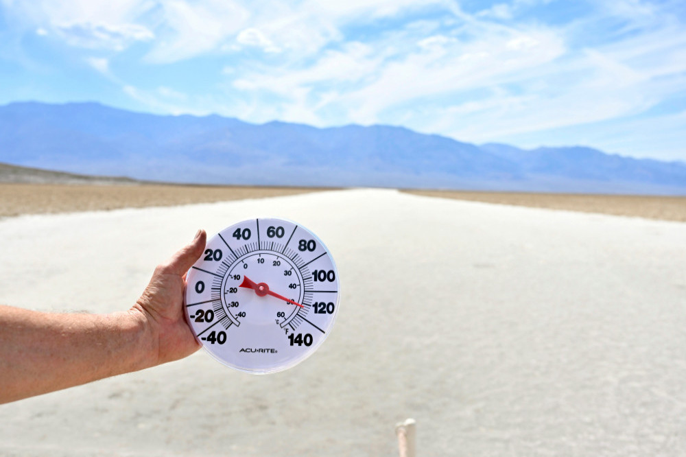 Temperatures are hot in Death Valley