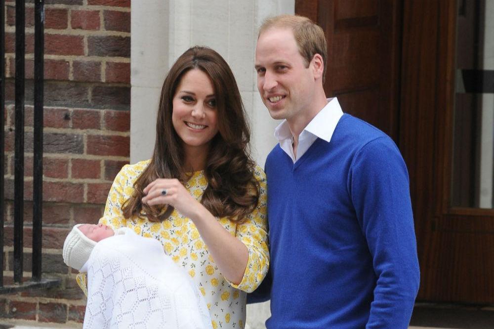 Duchess Catherine with Prince William and Princess Charlotte