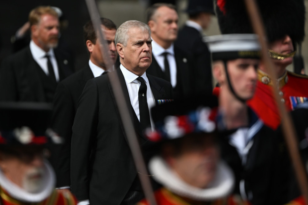 The Duke of York told a royal fan the secret to staying warm is standing on a newspaper