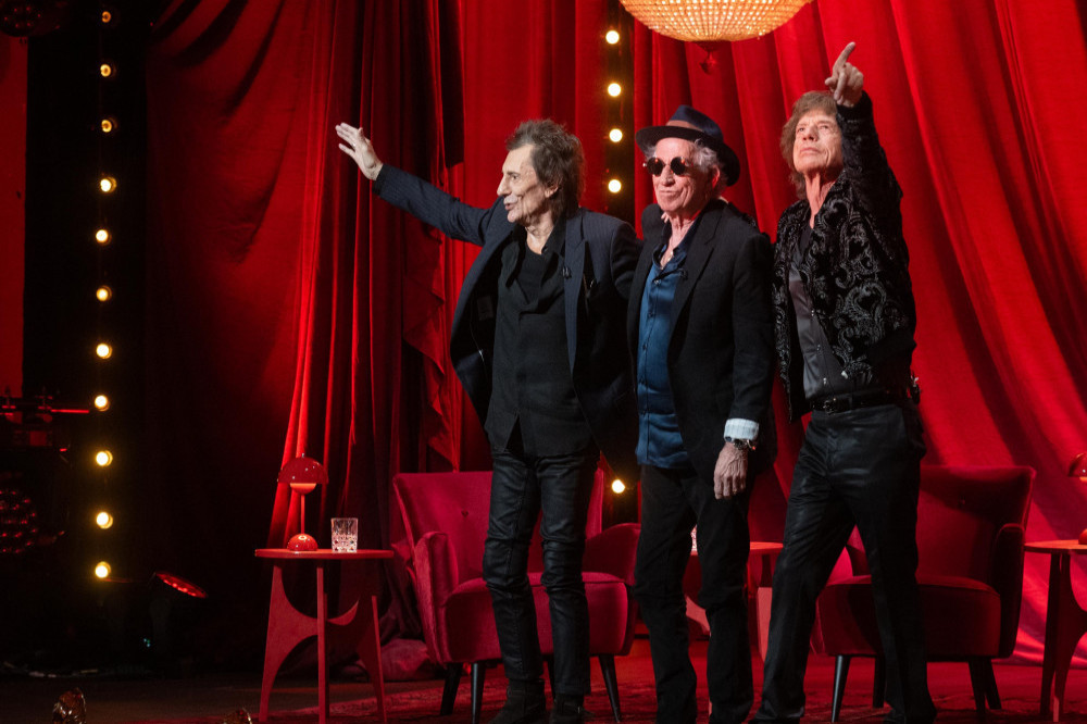 The Rolling Stones at album announcement at Hackney Empire