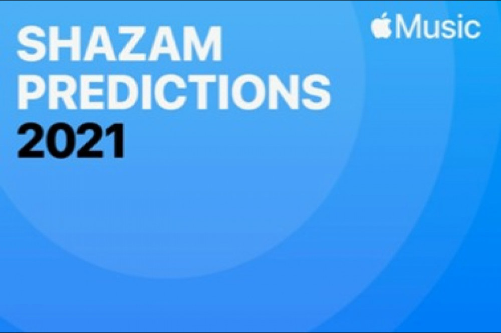 The Shazam Predictions 2021 playlist