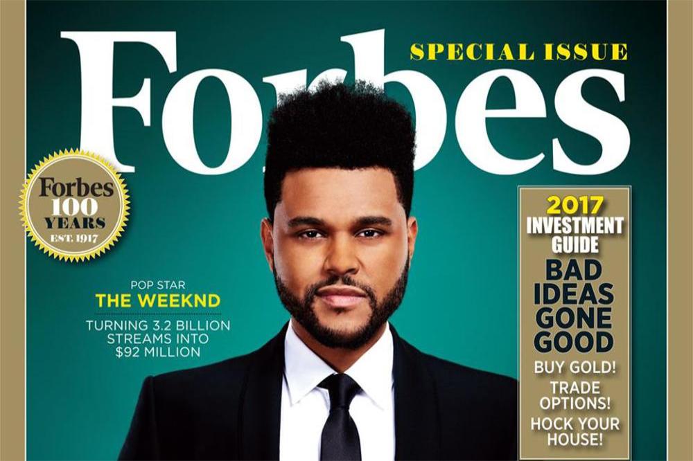 The Weeknd for Forbes magazine