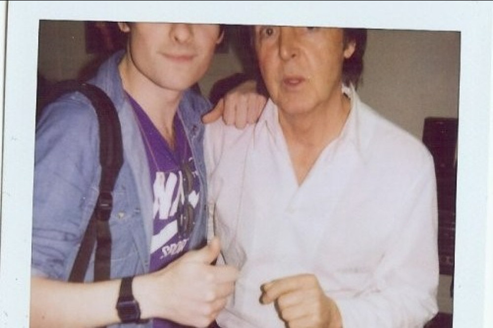 Tom Speight's polaroid from his meeting with Sir Paul McCartney