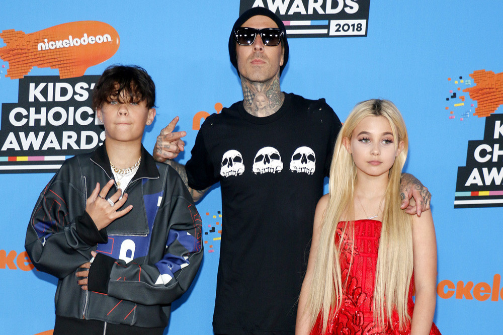 Travis Barker and his kids